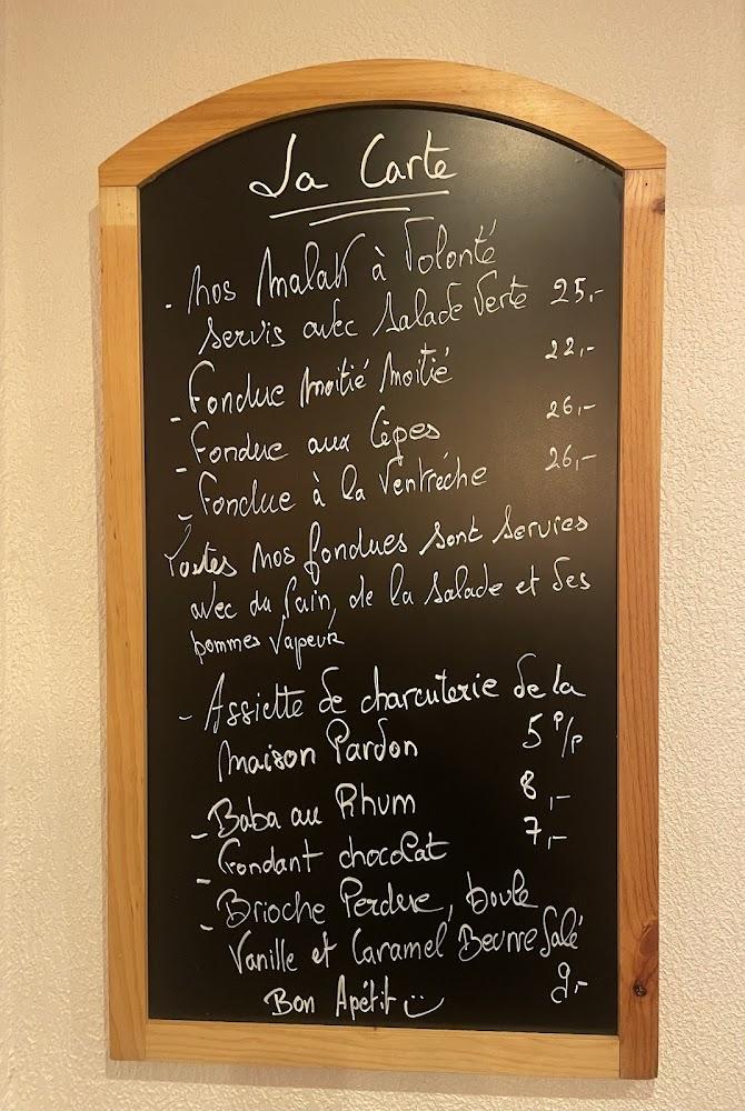 La Vieille Auberge - Menu Image 1