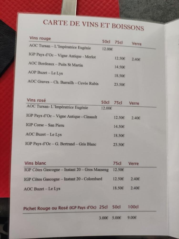 La Vieille Auberge - Menu Image 3